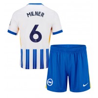 Maglia Calcio Brighton James Milner #6 Prima Divisa Bambino 2024-25 Manica Corta (+ pantaloncini)